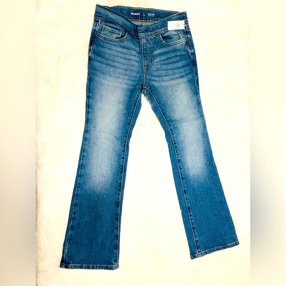 Girl’s Old Navy Distressed Blue Bell Bottom Jeans ages 11-12 - Picture 3 of 5